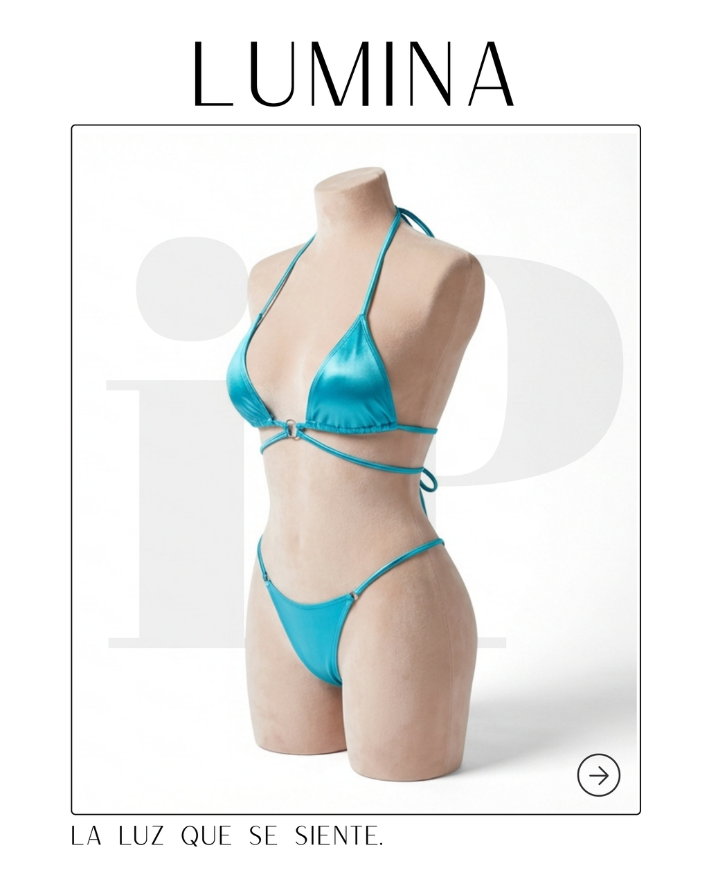 LUMINA – Bikini de brillo satinado