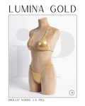 LUMINA GOLD – Bikini Brillante de Alto Impacto